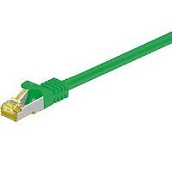 Disney RJ45 patch cord S/FTP (PiMF), w. CAT 7 raw cable 7.5m Green 4x2xAWG 26, CU