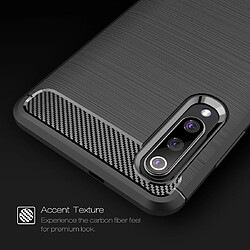 Avis Wewoo Coque Souple Pour Xiaomi Mi 9 Pro 5G Étui de protection en TPU fibre de carbone brossé bleu marine