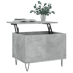 Avis Maison Chic Tabls basse,Table Console pour salon Gris béton 60x44,5x45 cm Bois d'ingénierie -MN82131