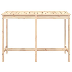 Avis vidaXL Table de jardin 159,5x82,5x110 cm bois massif de pin