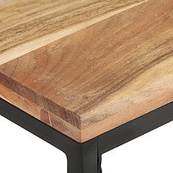 Avis vidaXL Table basse 110x60x35 cm Bois d'acacia massif