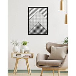 EPIKASA Décoration Murale en Métal Lignes 8