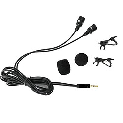 Yonis Microphone Lavalier Double Tête Pour Téléphone