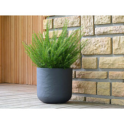 Pot de fleurs rond en plastique Volcania UP anthracite - Ø 40 cm - Eda