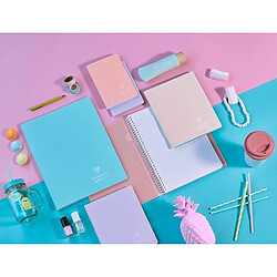 Avis Cahier spirale Clairefontaine Koverbook Blush A5 14,8 x 21 cm petits carreaux 160 pages - Lot de 5