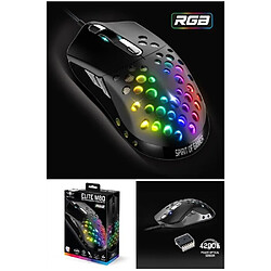 Souris GAMER GAMING ELITE-M80 RGB SPIRIT OF GAMER Programmable Coque design nid d’abeille 4200DPI