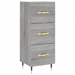 vidaXL Buffet Sonoma gris 34,5x34x90 cm Bois d'ingénierie