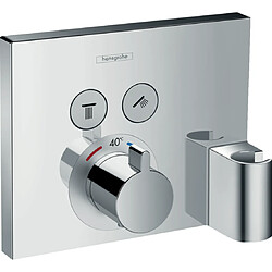 Hansgrohe - Set de finition pour mitigeur thermostatique ShowerSelect encastré avec 2 fonctions, fixfit et porter chromé