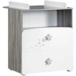 Acheter Baby Price Chambre bébé trio Nao: lit 120x60, commode a langer et armoire - Babyprice - Blanc