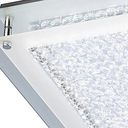 Avis Inspired Cristal Plafonnier Carré 42cm 21W LED 4000K, 2100lm, Chrome Poli / Cristal, Garantie 3 ans