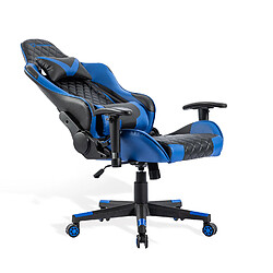 FOXSPORT Chaise de gaming, fauteuil gamer confortable avec support lombaire et appui-tête réglable, accoudoirs 2d, chaise de bureau gamer