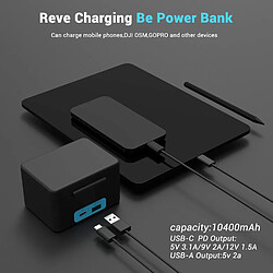 SANAG Eachshot G10 Build In 10400Mah Battery Charger Bank Fast Charging Case For Gopro Hero 11/10/9/8/7/6/5 Battery, Support Usb-C Pd Input, With Usb-C Pd Output And Usb-A Output