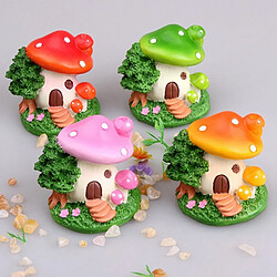 Universal 4 couleurs champignons maison micro conte de fées jardin maison de famille déco mini artisanat micro embellissement déco bricolage accessoires | Décorations