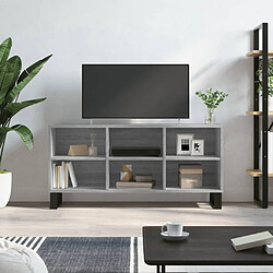 vidaXL Meuble TV sonoma gris 103,5x30x50 cm bois d'ingénierie