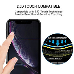 Wewoo Film de verre trempé plein écran pour LCD 9H pour iPhone XR (Noir) pas cher