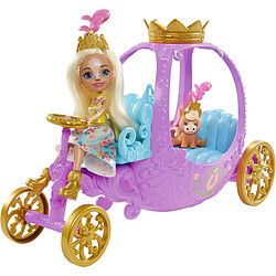 Mattel Enchantimals Carrosse Royal avec Mini-Poupée Peola Poney et Accessoires Multicolore