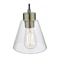 Avis Luminaire Center Suspension Jie Laiton antique,verre 1 ampoule 16,5cm