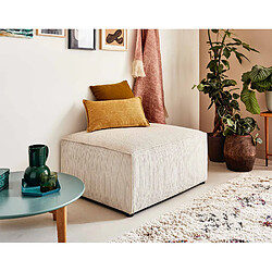 Bestmobilier Topaze - pouf - en velours côtelé