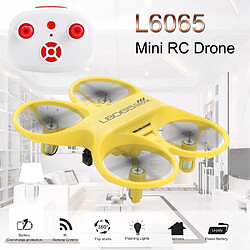 Universal Mini RC Quadcopter Contrôle Infrarouge Drone 2.4GHz Avion avec Lumière LED Cadeau d'anniversaire Jouets pour enfants Mini Drone | RC Helicopter (Jaune)