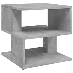 Maison Chic Table d'appoint | Table Basse Gris béton 40x40x40 cm Aggloméré -GKD33447