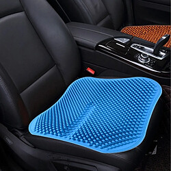 Wewoo Coussin de siège de voiture bleu Massage dos nu Haute mémoire Silicone Mesh Respirant Silica Gel Housses de de