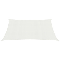 Helloshop26 Voile d'ombrage 160 g/m² 3 x 5 m PEHD blanc 02_0009021