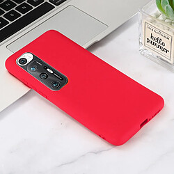 Coque en silicone souple avec sangle rouge pour votre Xiaomi Mi 10S