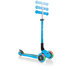 Globber Trottinette enfant lumineuse et pliable Primo Sky Blue