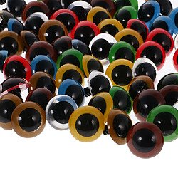 100 Pièces Yeux De Sécurité En Plastique De Couleur Mixte Avec Rondelles Pour Poupée Faisant 16 Mm