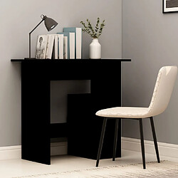 vidaXL Bureau Noir 80x45x74 cm Bois d’ingénierie