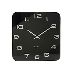 Karlsson Horloge Carrée Vintage Noir