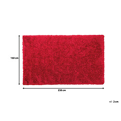 Beliani Tapis rouge 160 x 230 cm CIDE