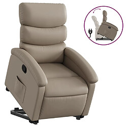 vidaXL Fauteuil inclinable Cappuccino Similicuir