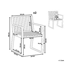 Avis Beliani Chaise de jardin SASSARI II Bois clair