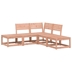 Maison Chic Salon de jardin 5 pcs | Ensemble de Table et chaises | Mobilier d'Extérieur bois massif de douglas -GKD64391