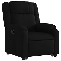 Avis vidaXL Fauteuil inclinable noir tissu