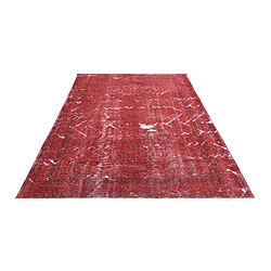 Avis Vidal Tapis de laine 282x188 rouge Ultra Vintage