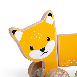 Avis Bigjigs Toys Jouet à tirer en forme de renard en bois