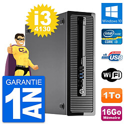 PC HP ProDesk 400 G1 SFF Intel i3-4130 RAM 16Go Disque Dur 1To Windows 10 Wifi - Occasion