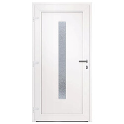 Avis vidaXL Porte d'entrée anthracite 108x200 cm PVC