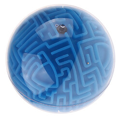 3d labyrinthe boule magique boule de puzzle cerveau labyrinthe jeu enfants jouet éducatif bleu (difficulté difficile)