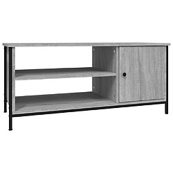 vidaXL Meuble TV sonoma gris 100x40x45 cm bois d'ingénierie