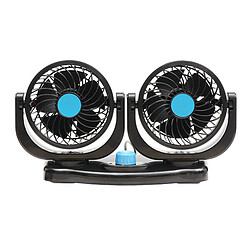 Avis Ventilateur de voiture double Tête 12V Camion de véhicule Portable Refroidisseur de Refroidissement Automatique Rotatif à 360 degrés