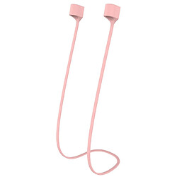 Wewoo Cordon sans fil Bluetooth Corde anti-perte longe en silicone magnétique pour Apple AirPods 1/2 rose