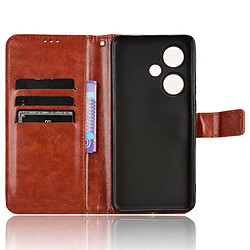 Acheter Htdmobiles Housse pour OnePlus Nord CE 3 / CE 3 Lite 5G - etui coque pochette portefeuille + film ecran - MARRON