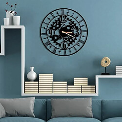 Acheter DEKORY Mécanique Horloge Murale en Métal 50cm