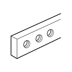 barre de cuivre - a trou - 12 x 2 mm- legrand 037388