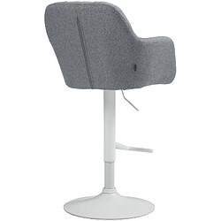 Acheter Non Tabouret de bar Natoma tissu blanc