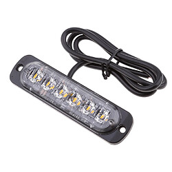 Acheter 2x 6 led voiture camion flash flash d'urgence danger beacon barre de lumière stroboscopique