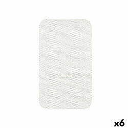 Berilo Tapis de Douche Antidérapant Blanc PVC 69,3 x 40 x 1 cm (6 Unités)